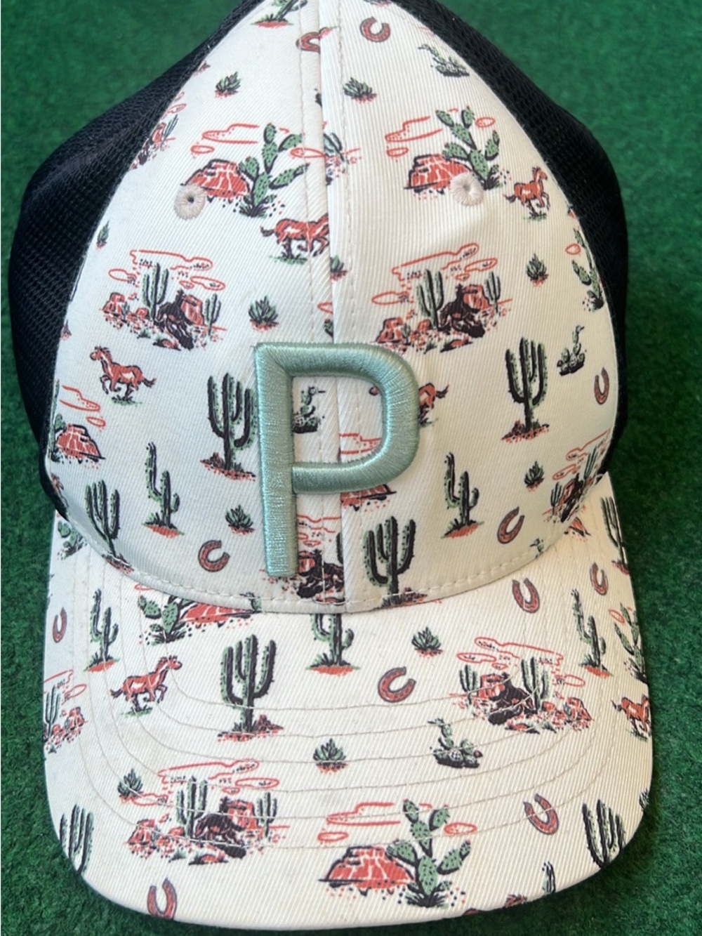 Puma Black and White Mesh Trucker Cap